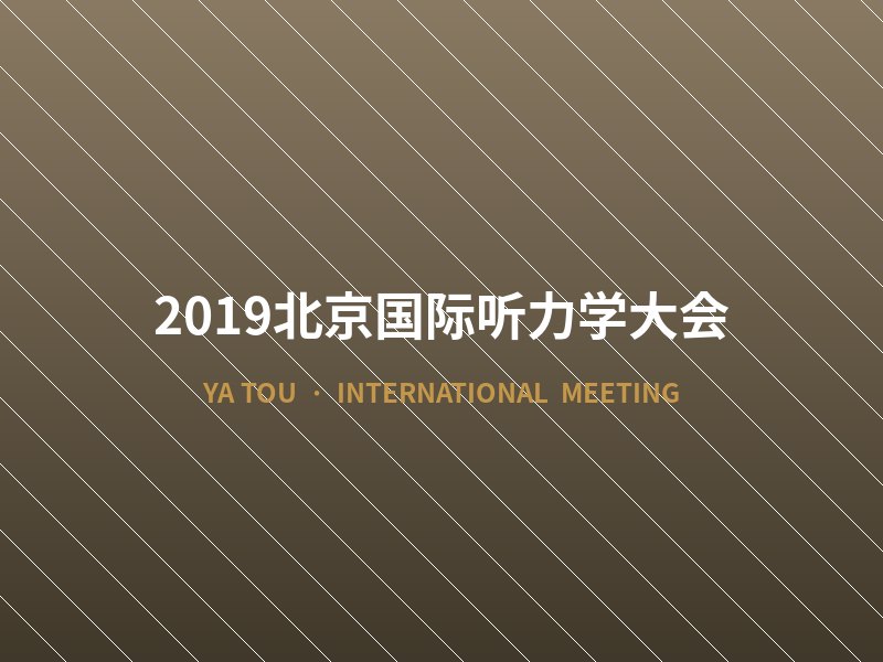 2019北京国际听力学大会